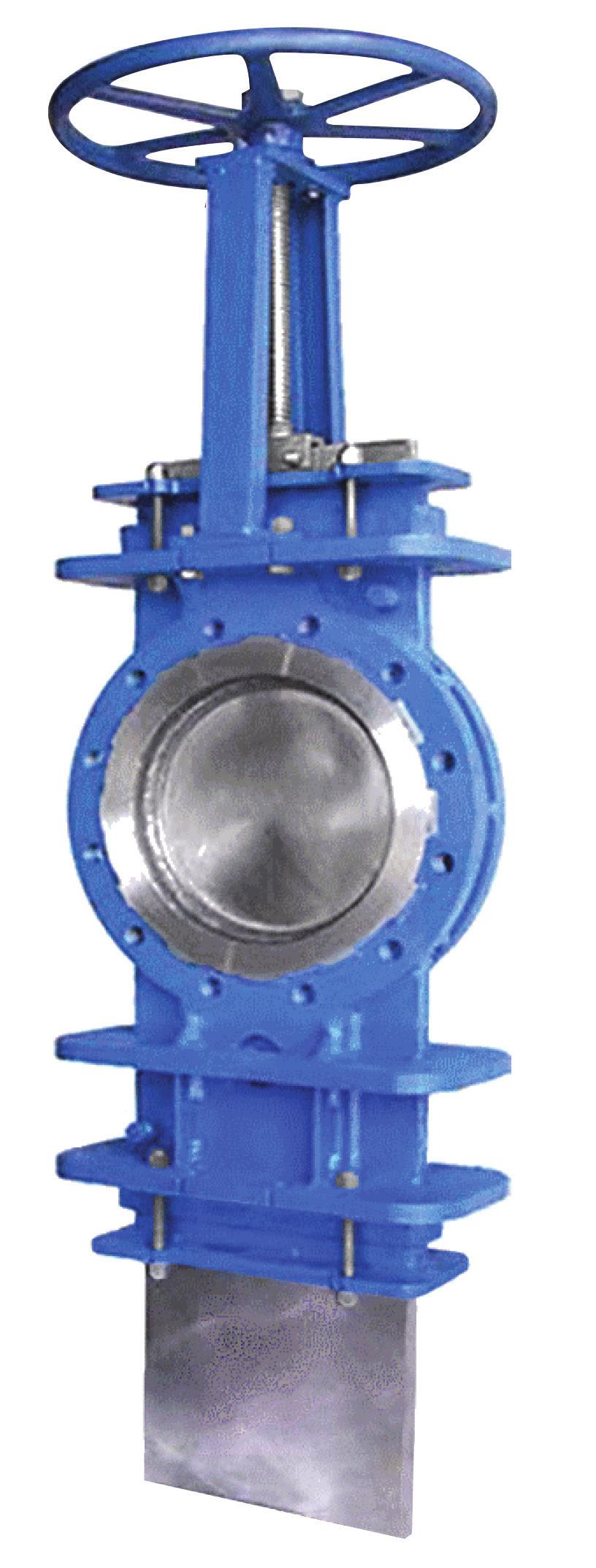 Figure 82 Fabricated Slide Gate Valve Fabricated stainless steel lined body ideally suited for wet or dry dense and abrasive media. Stainless steel stem, gate, seat, body liner, and raised face.