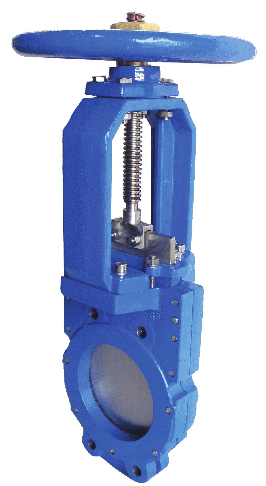 Figure 53 Ductile Iron Resilient Seated Knife Gate Valve Heavy duty cast ductile iron body, packing gland, and yoke for the most rugged service.