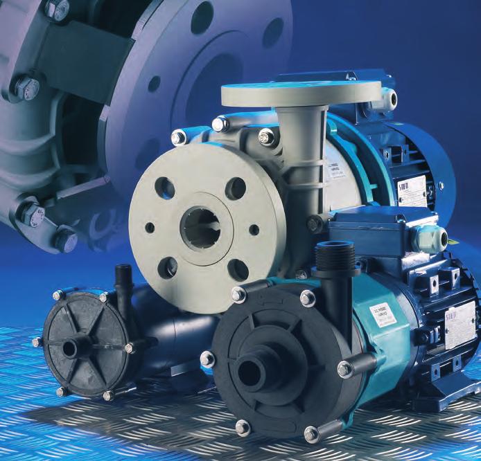 Lutz Horizontal Centrifugal Pumps Magnetically coupled Fields of application Galvanic and surface processing systems Water treatment and wastewater systems Etching and cleaning systems Printed