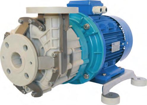 Designed for dry running The patented magnetic axial thrust selfaligning system makes it possible to operate all TMR pumps with HD carbon slide bearings ( R bearing system) under dry running