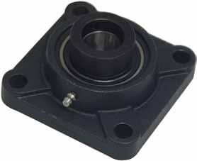 Flange Block Ductile iron housing - for extra strength vs. the standard gray iron. Setscrew locks - to properly secure the connecting shaft regardless of direction.