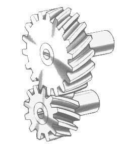 Because the teeth in helical gears are set at an angle, axial thrusts are set up.