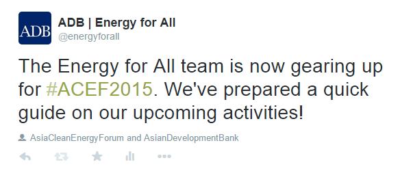 KNOWLEDGE MANAGEMENT COMMUNICATIONS TWITTER @energyforall Has 1092 followers and counting Reaches an