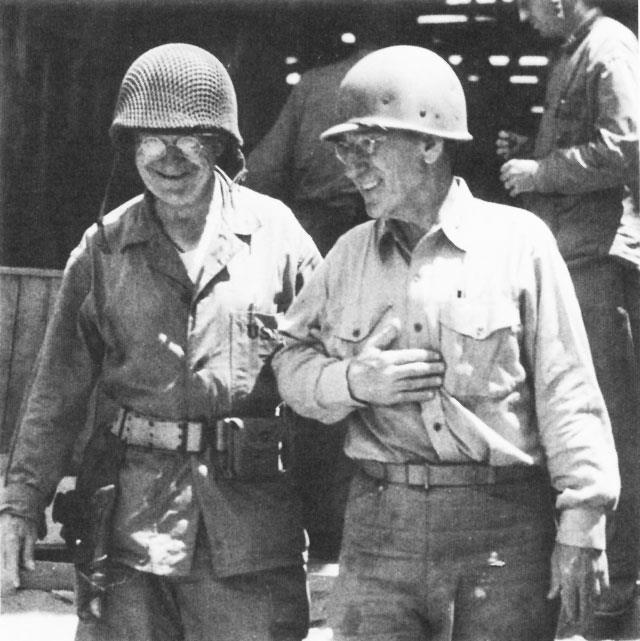 Holland Howlin Mad Smith Smith General Julian Smith (right) commander of Marine escorts