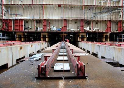 Skidding an aircraft carrier ALE has also skidded its heaviest item ever, the forward section of the aircraft carrier HMS Prince of Wales weighing 26,500 tonnes in Rosyth Dockyard, Scotland.