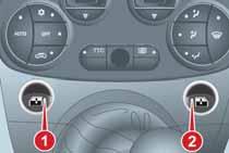 KNOWING YOUR CAR Depending on the temperature set by the user, the automatic climate control system automatically regulates the temperature, flow and distribution of the passenger compartment air, as