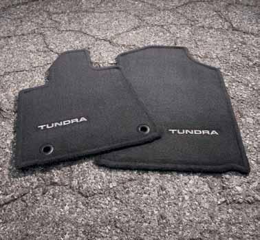 [a] CARPET FLOOR MATS Plush yet rugged, carpet floor mats 4 are engineered to help protect your Tundra s original carpet from wear and tear.