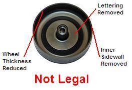 (See Image 3) The inner sidewall is the rounded inside edge of the wheel.