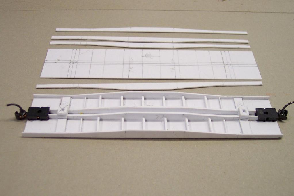 The Horizontal struts come next. The Figure 2 has a template for these so you can cut them from 0.