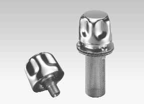 Metal Filler Breathers SMBB / SMBT / SMBP Area of Application: Ventilation and tank filling Available Versions: Screw-in, bayonet and push-on style Materials: Breather cap: steel, chrome-plated