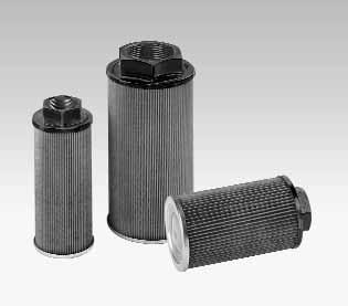 Suction Strainers SUS Area of Application: Reservoir installation for direct suction line connection Characteristics: Suitable for mineral oil Threads forms BSP and NPT Filter material 60, 125 or 250