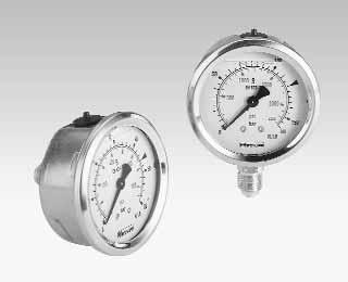 Pressure Gauges SPG Area of Application: mechanical pressure measurement Characteristics: suitable for hydraulic oil and gaseous media that do not attack any copper base alloy available in nominal