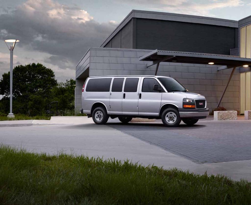 SAVANA PASSENGER VAN IN QUICKSILVER METALLIC (left) SAVANA CARGO VAN IN SUMMIT WHITE (right) shown with available equipment. 2015 GMC SAVANA. You put a lot of thought into your business. So do we.