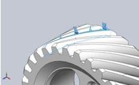 Analysis on composite helical gear Material: aluminum