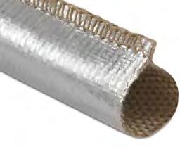 com Thermo Sleeve Seamless lamination of a high-temperature fabric to a highly-reflective foil is the makeup of Thermo-Sleeve, which provides protection from radiant heat for hoses and wires.