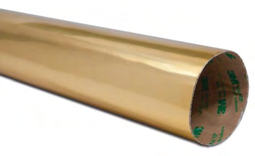 13590-50 24 in. x 50 ft. Anodized Gold Heat Barrier Attractive, bright anodized gold finish. Reflects 80% of radiant heat Handles radiant temps up to 1800ºF.
