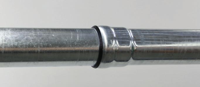 806X is additionally prescribed for all socket joints of LORO-X filling pipes and for LORO-X ventilation pipes installed underground. Tighten the screws using a socket wrench or ring spanner (30 Nm).
