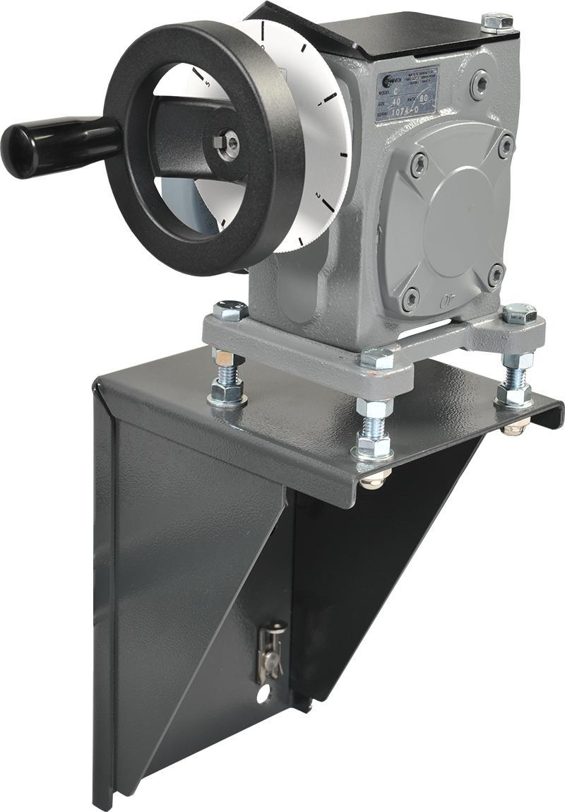 5.9 kg (13 lb) Rotor Positioner (Optional) 8905-00 The Rotor Positioner is a gear box which allows the rotor of a 2 kw machine to accurately lock in any given position.