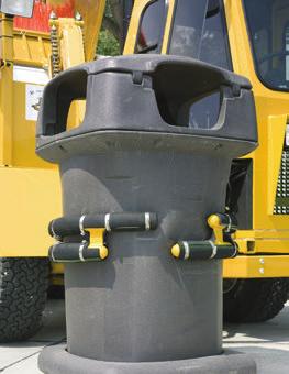 FEATURES NEW GRIP ARMS Overlap for positive container grip and also handle Toter s
