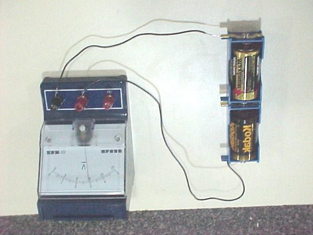 2. Read the voltage given on the voltmeter to the nearest 0.2. Record it next to the voltmeter on the conventional circuit diagram given here: 3.