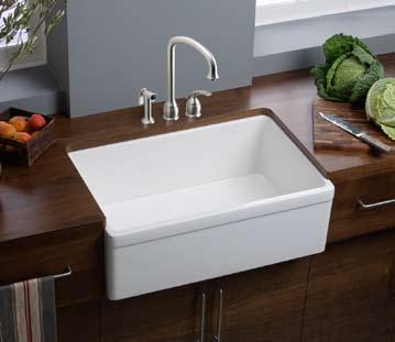 Fine Fireclay Double and Single Bowl Explore SWUF28179WH / LK9402NK Explore Fine Fireclay Fine Fireclay Sink Features Select from undermount