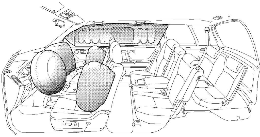 SRS Airbags & Seat Belt Pretensioners Standard Equipment Electronic frontal impact sensors (2) are mounted in the engine compartment!