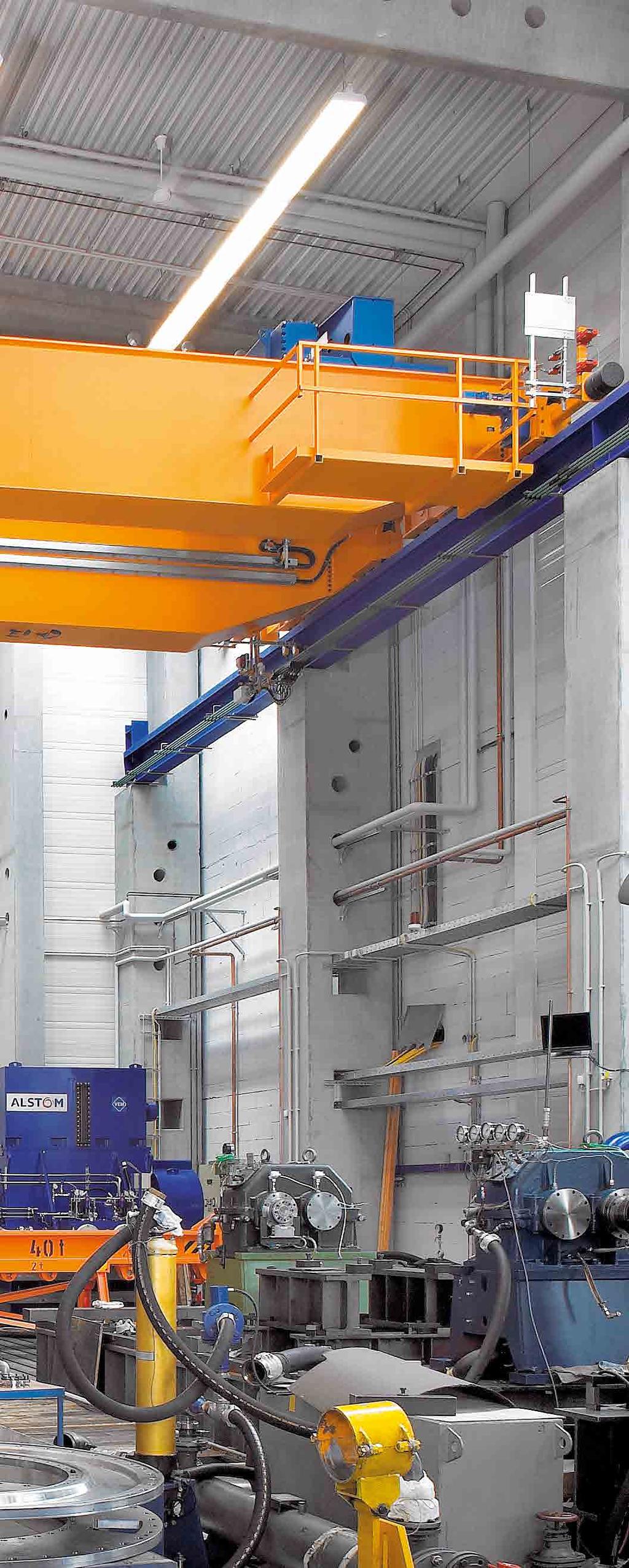 ABUS overhead travelling cranes can lift, handle and lower loads of up to 120 tonnes.