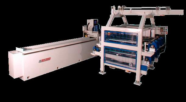 AUTOMATIC KNIFE LOADER AUTOMATIC LOADER FOR 10 KNIVES UP TO 1500 mm Loading of blades on the automatic loader and the entering of program number and the blade length Start-up cycle: The
