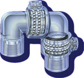 Low-Pressure Swivel Joints psi to psi cold working pressure; / to 1-inch sizes.