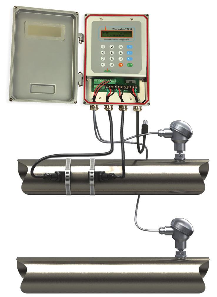 A member of the ThermoPro Series, the TP10 Ultrasonic Thermal Energy Meter (also called BTU Meter) is the first member of the 3rd generation ultrasonic thermal energy meters from Spire Metering.