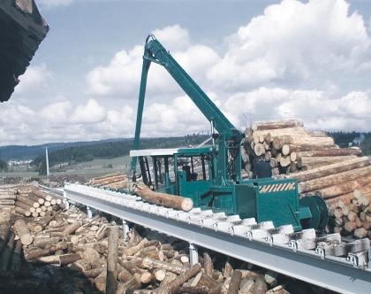 Log loader with hydrostatic drive Rexroth s comprehensive product range meets any power requirement.
