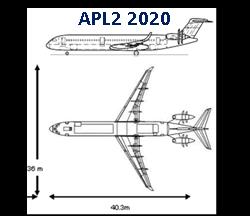 Conceptual aircraft and demonstrators Short/medium-range (SMR) aircraft, [APL2] This concept aircraft includes both the smart laminar-flow wing and the incorporation of the contra-rotating open rotor