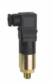 PS76 Rugged Cylindrical Pressure Switch Side Mounted DIN Connection Top Mounted Electrical Connection 15 to 1750 psi (1 to 121 bar) Minimal Set Point Change at Low Temperature Extremes DPDT Models