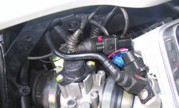 FIG.G 9 Plug the YELLOW colored wires from the PCV in-line of the stock wiring harness and