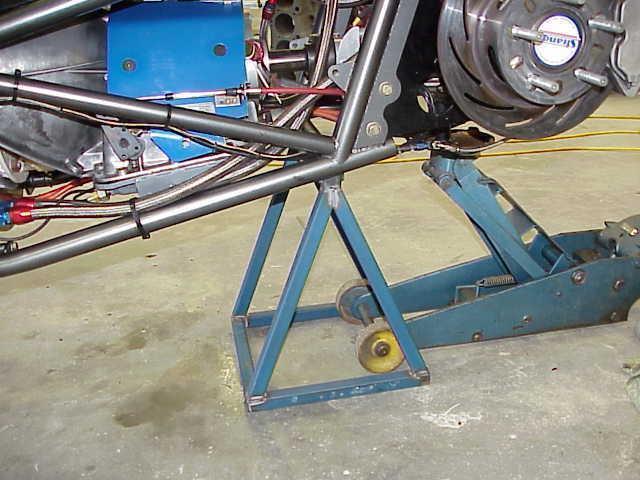 Start UP Stand Much safer than a set of jack stands as when the Start UP Stand is placed on a sturdy surface it will hold the car to prevent it from falling while the engine is running