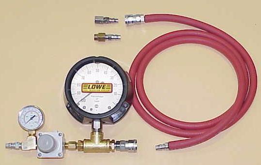 Leak Checker The KLRC leak checker is the most accurate leak checker available with laboratory grade gauges and regulator. The unit is calibrated to the world standard of 80 @ 80.