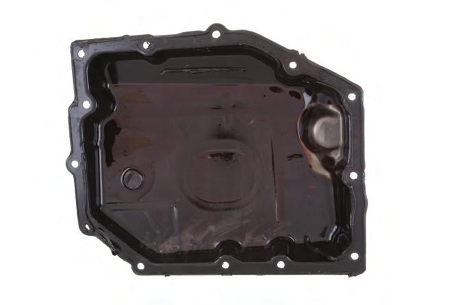 Transmission Sump Pan & Suction Screen Note: Transmission pan is manufactured to be black in color. Sump Pan Sludge Deposits 9.