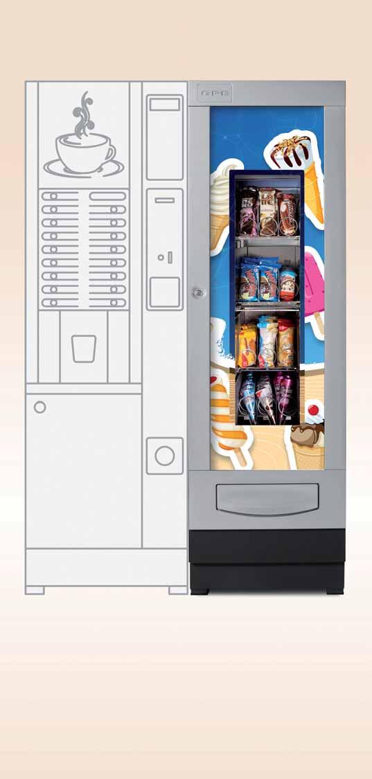 weight 220 kilos VENDING MACHINE AT 20 C PROTECTIVE GRILL UPPER Slave