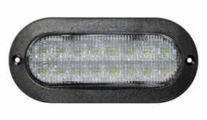BACKUP LIGHTS 6 Oval LED Specifically engineered lens boosts light output and brightness Sonic welded, waterproof construction lens with UV inhibitor prevents sun fade Includes 6 wire length 6 Oval,