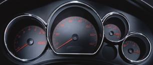 Instrument Panel Cluster A B C INSTRUMENT PANEL FEATURES D E Owner Information Audio System Remote Keyless Entry System Comfort Your vehicle s instrument panel is equipped with this cluster or one