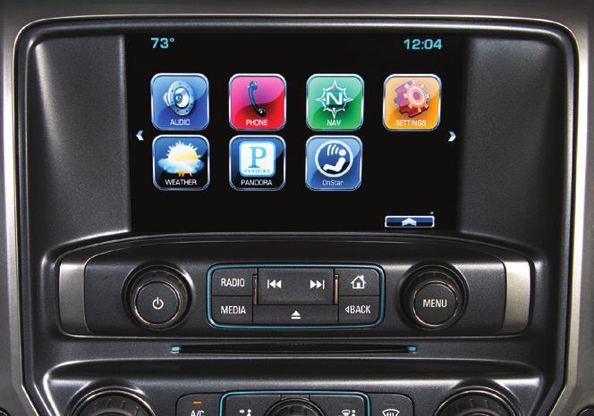 CHEVROLET MYLINK RADIO WITH 8-INCH* COLOR SCREENF Refer to your Owner Manual for important safety information about using the infotainment system while driving.