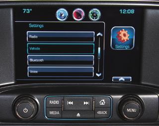 VEHICLE PERSONALIZATION Some vehicle features can be customized using the audio controls and menus or the touch screen buttons F.