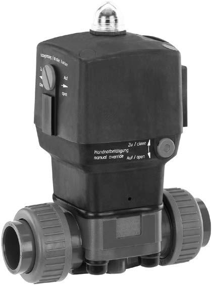 differing body dimensions and nominal sizes Actuator top rotatable 4 x 90 (diaphragm size - 50) Optional accessories -