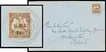 Prestige Philately - The Tim Rybak Collection Page: 4 'O.S.' Overprints on German New Guinea (SG O1-2a) 131 C B Lot 131 '1d.