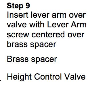 Foam pad Step 8 Add mark to silver base Locking nut Step 7 Isolator Height Adjust screw Depending on model system, thread length is 1, 2 or 3 Horizontal Lever Arm Horizontal Lever Arm Screw (red