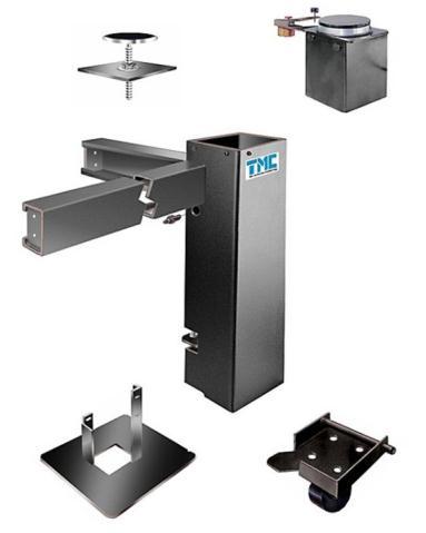 System 1 Modular Post-Mount Support Introduction System 1 is a family of modular post mounted Vibration Isolators and Rigid Leveling Stands that can be configured as follows.