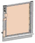platform. Steel door Oak door The aluminum door is non-fire rated and features a framed door with Plexiglas panels.