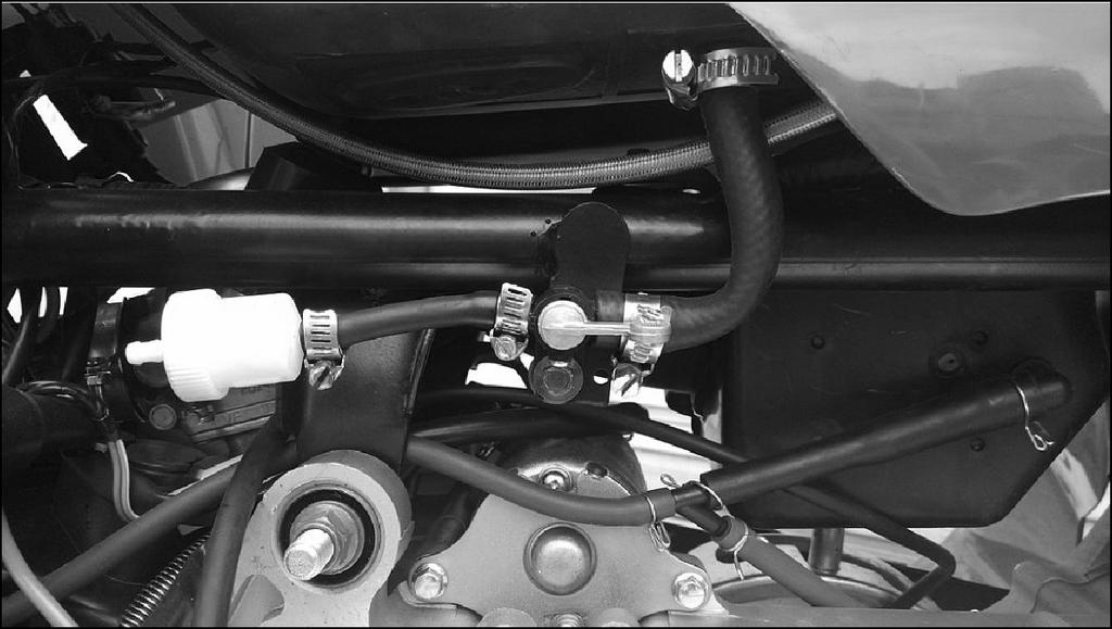 The fuel valve set to ON ; fuel cannot flow.