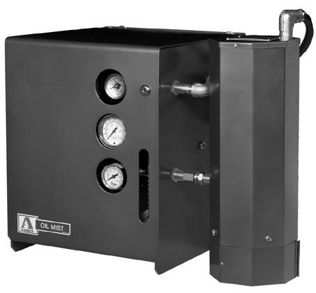 ALEMITE LUBRICATION EQUIPMENT AND FLUID HANDLING PRODUCTS High-Output Oil Mist Generators with Thermo-e Heater Kit The Alemite High-Output Oil Mist Generators are completely enclosed, self-contained