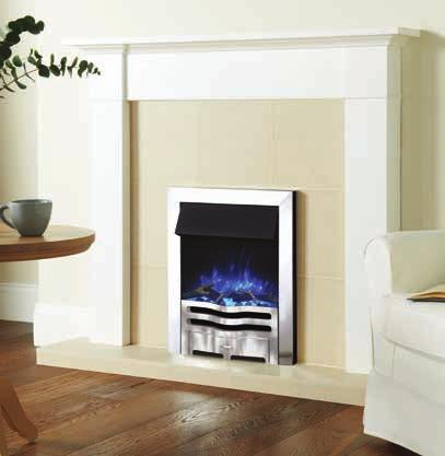 16 FIRES I 31 L O G I C E L E C T R I C F I R E S Featuring advanced LED technology, the Logic2 Electric Inset fire range offers captivating, life-like flame visuals for instant fireside ambience.